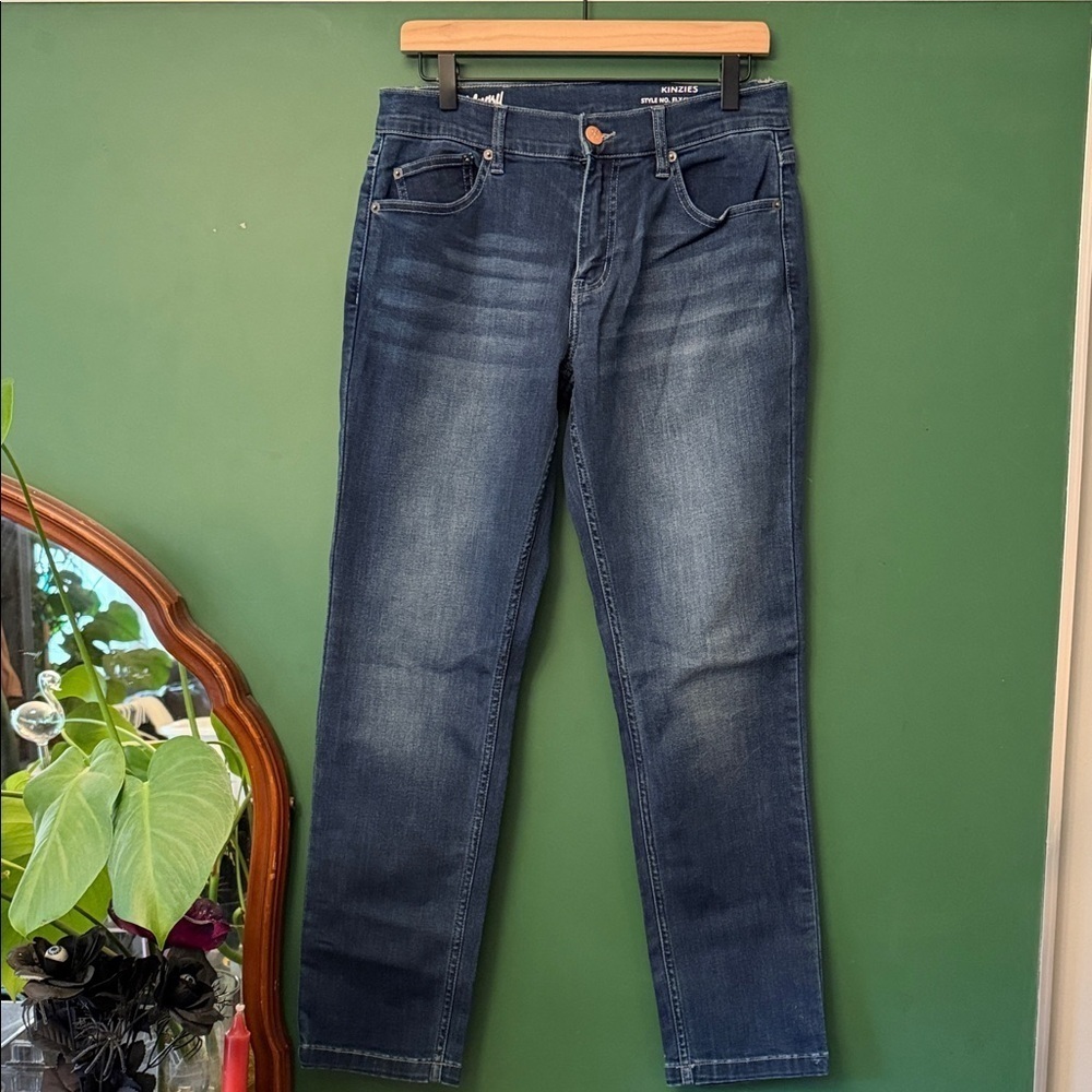 Mugsy Kinzies Mens 30x30 Dark Wash Navy Jeans 4-way Stretch